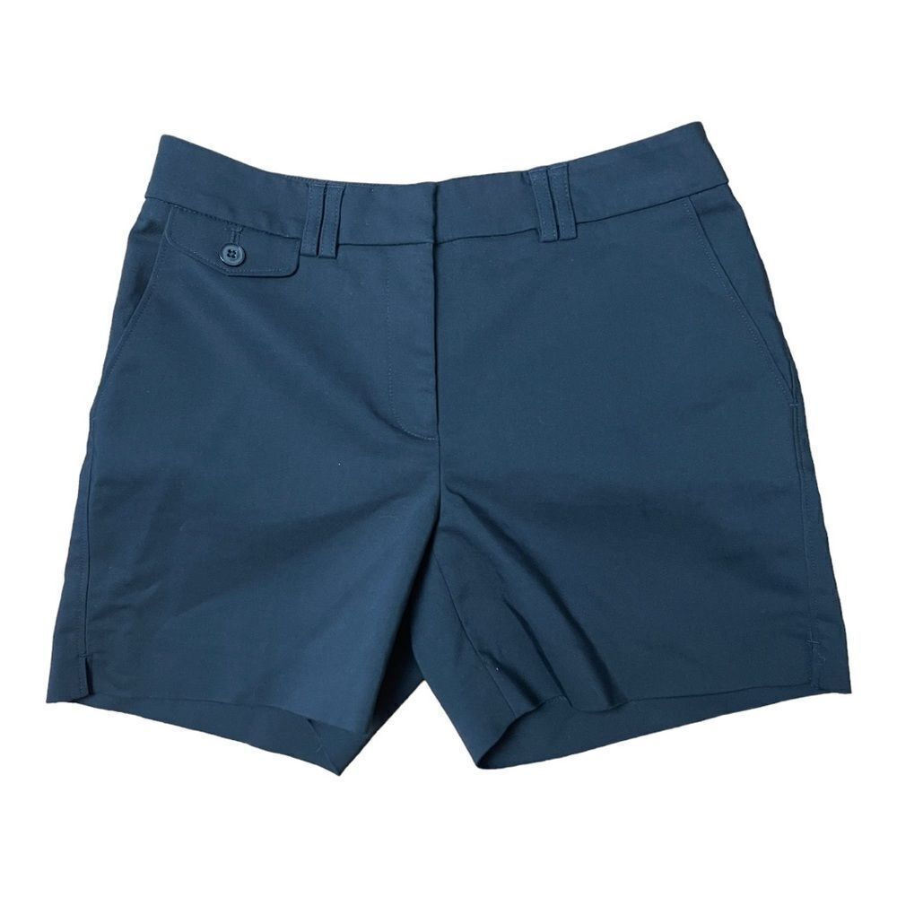 WHBM Shorts 5-Inch Coastal Stretch Shorts Style Preppy Black Color Size 0 EUC